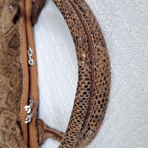 π¦ Reptile Leather shoulder bag / purse. Vintage. Awesome. Roomy. - Picture 14 of 14